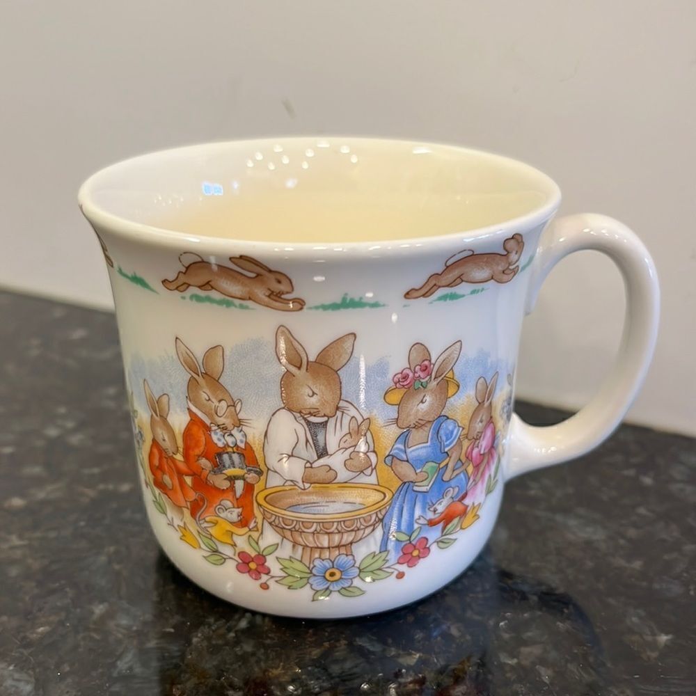 Royal Doulton Bunnykins christening mug